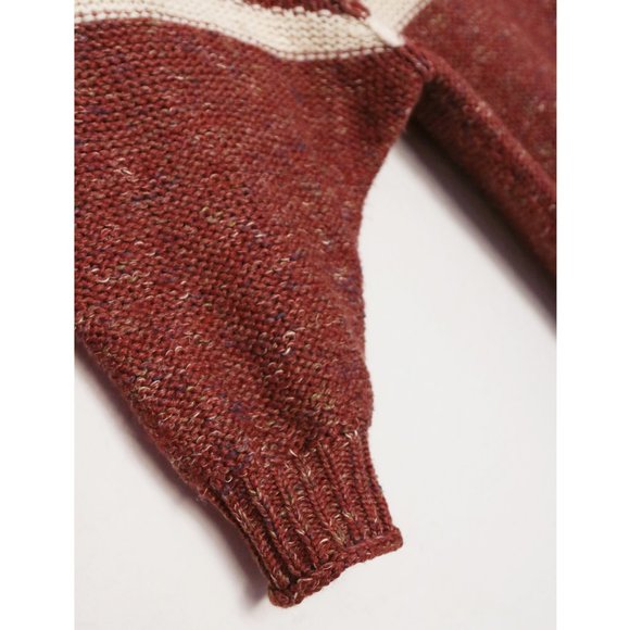 Free People Northern Lights Sweater Dress Wool Linen Blend Boho Cozy Western XS - Picture 9 of 16